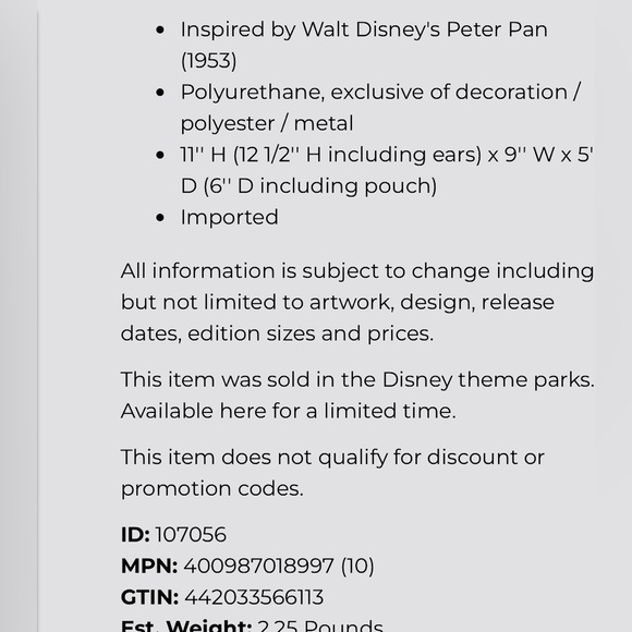 Loungefly Disney Parks Minnie ears TinkerBell Sequin Backpack New! PRICE FIRM - Picture 8 of 9